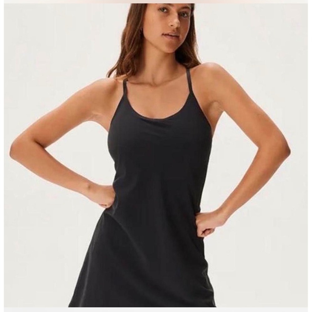 Outdoor Voices Exercise Dress Women Small Black Athletic Racerback Athleisure